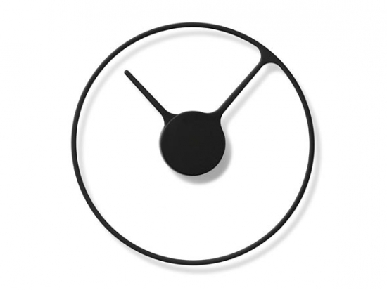 Wanduhr Time Stelton - Gre und Farbe: 30 cm schwarz
